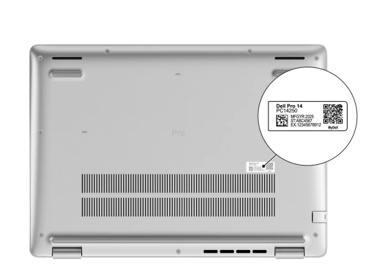 Vista 4 de DELL PRO 14 PC14250 Ultra7 de 14" Silver